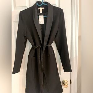 Tuxedo shirt dress